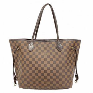 LOUIS VUITTON Brown Damier Neverfull MM Tote Bag